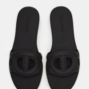 Steve Madden Black Minimalist Sandals